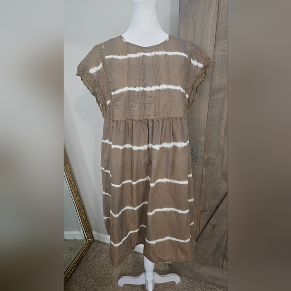 COREY LYNN CALTER Brigid Tunic Dress In Moss. Size Small - Picture 10 of 16